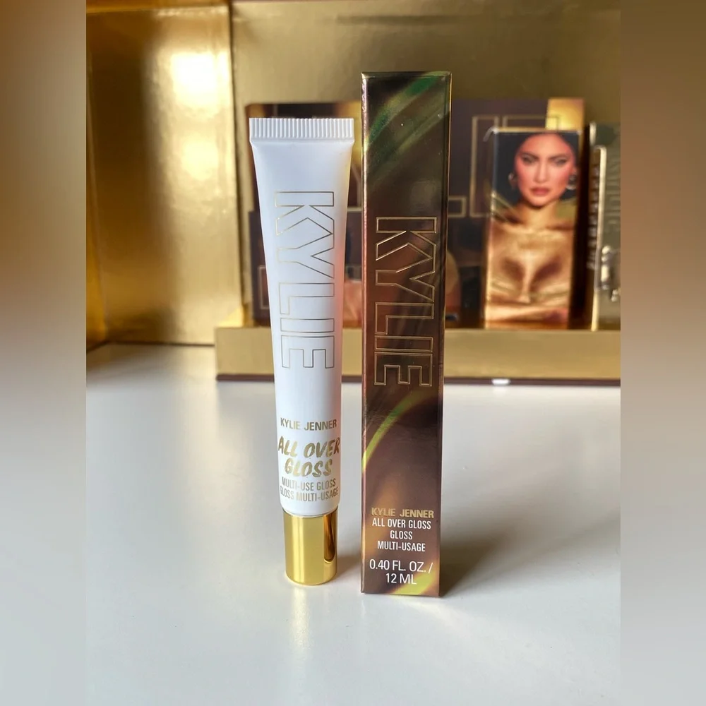 RARE! 24k Golden Birthday Collection Kylie Cosmetics PR Box Eyeshadow Lipstick - Picture 7 of 16